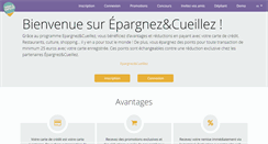 Desktop Screenshot of epargnezetcueillez.be