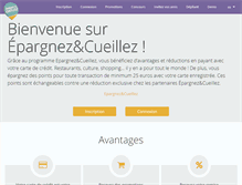 Tablet Screenshot of epargnezetcueillez.be